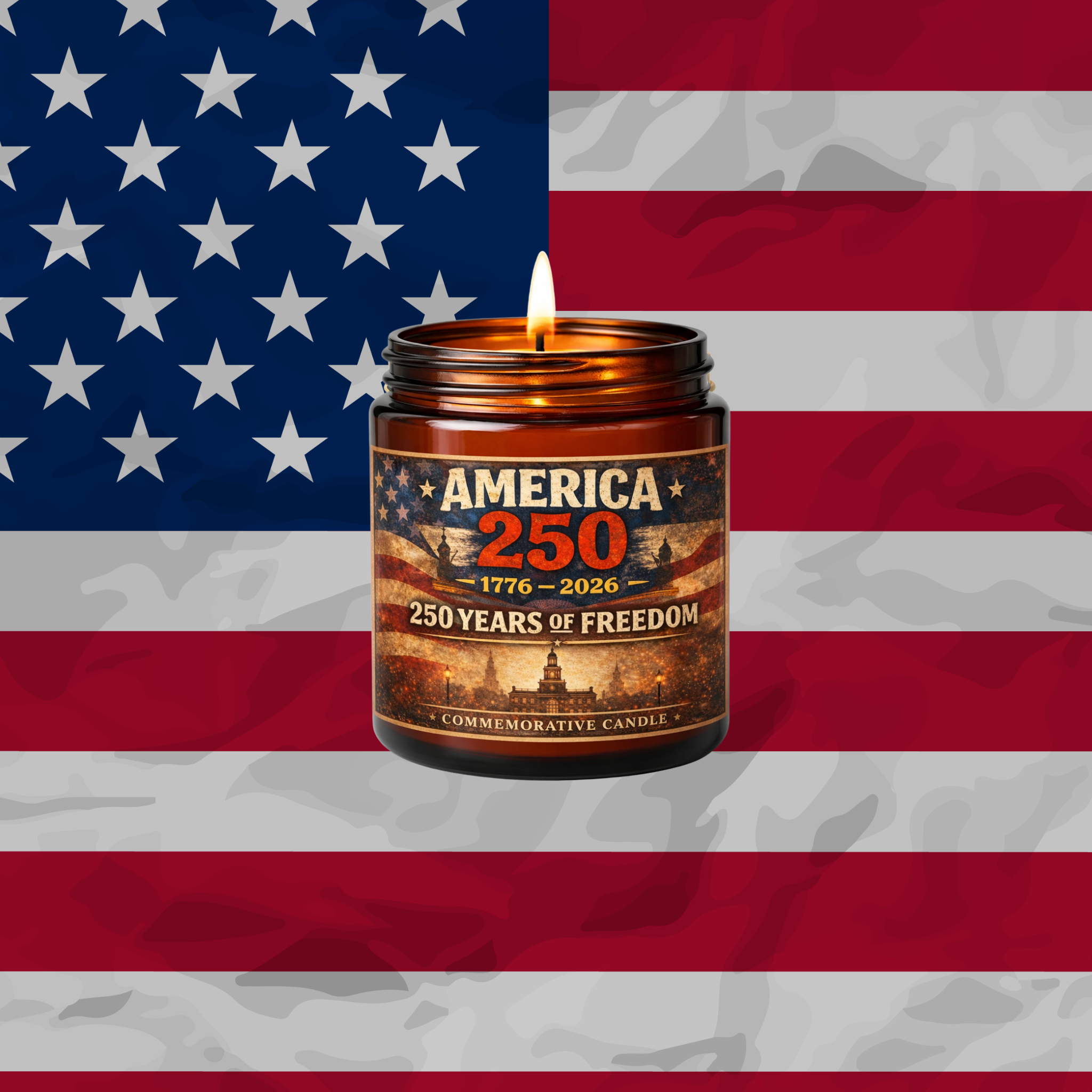 America 250 Commemorative Candle | Limited Edition 1776-2026