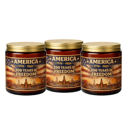 250th Anniversary Freedom Candle | 1776–2026 Limited Edition | 3 Candle Bundle