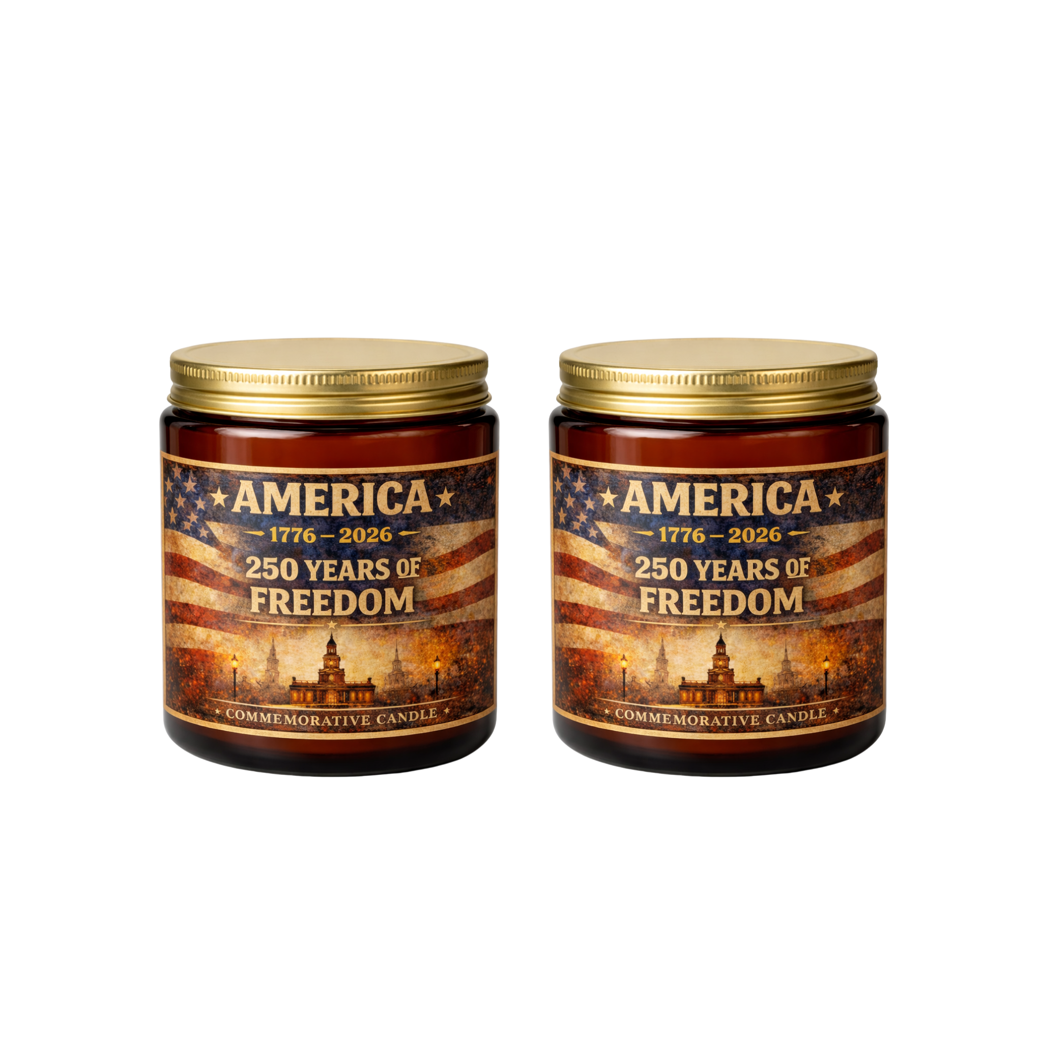 250th Anniversary Freedom Candle | 1776–2026 Limited Edition | 2 Candle Bundle